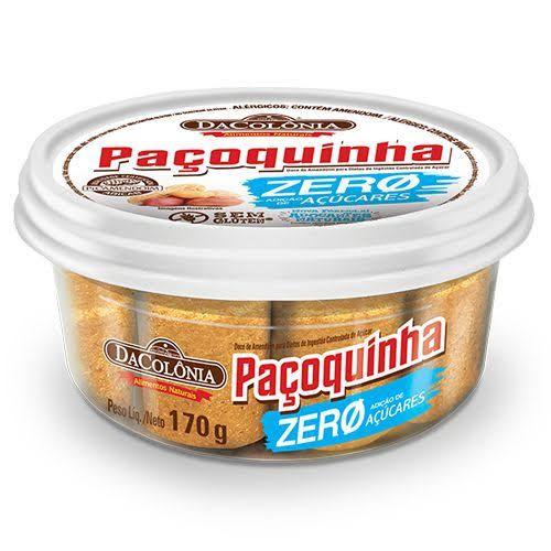 Paçoca Rolha Zero Açúcares - Dacolônia 170G