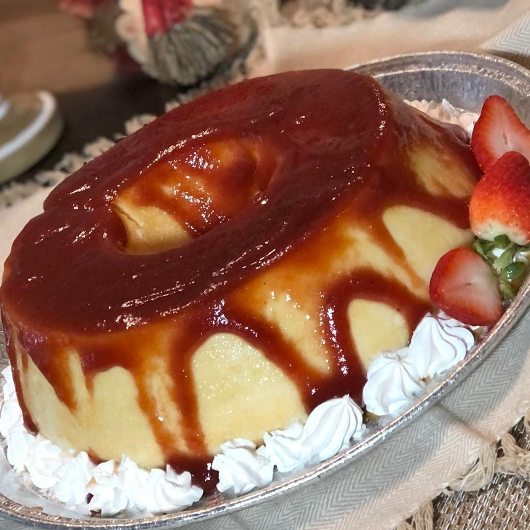 Pudim de Queijo com Goiabada