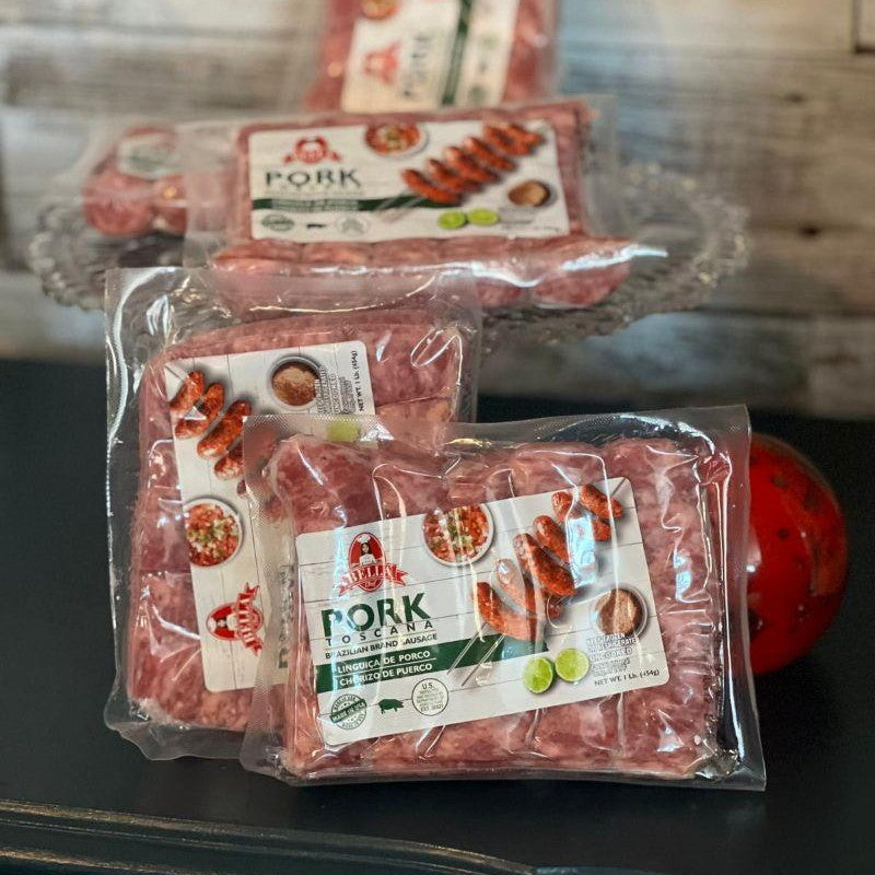 Linguiça Toscana Grossa de Porco - Bella Chef 454G