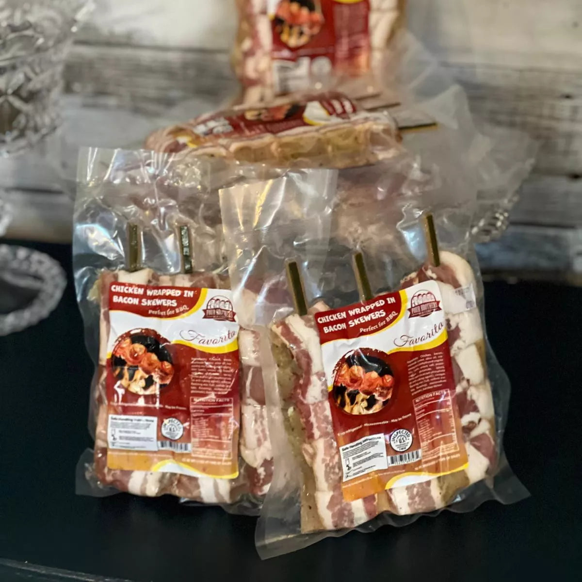 Espetinho de Frango C/ Bacon