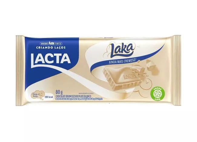Chocolate Branco Laka - Lacta 80G