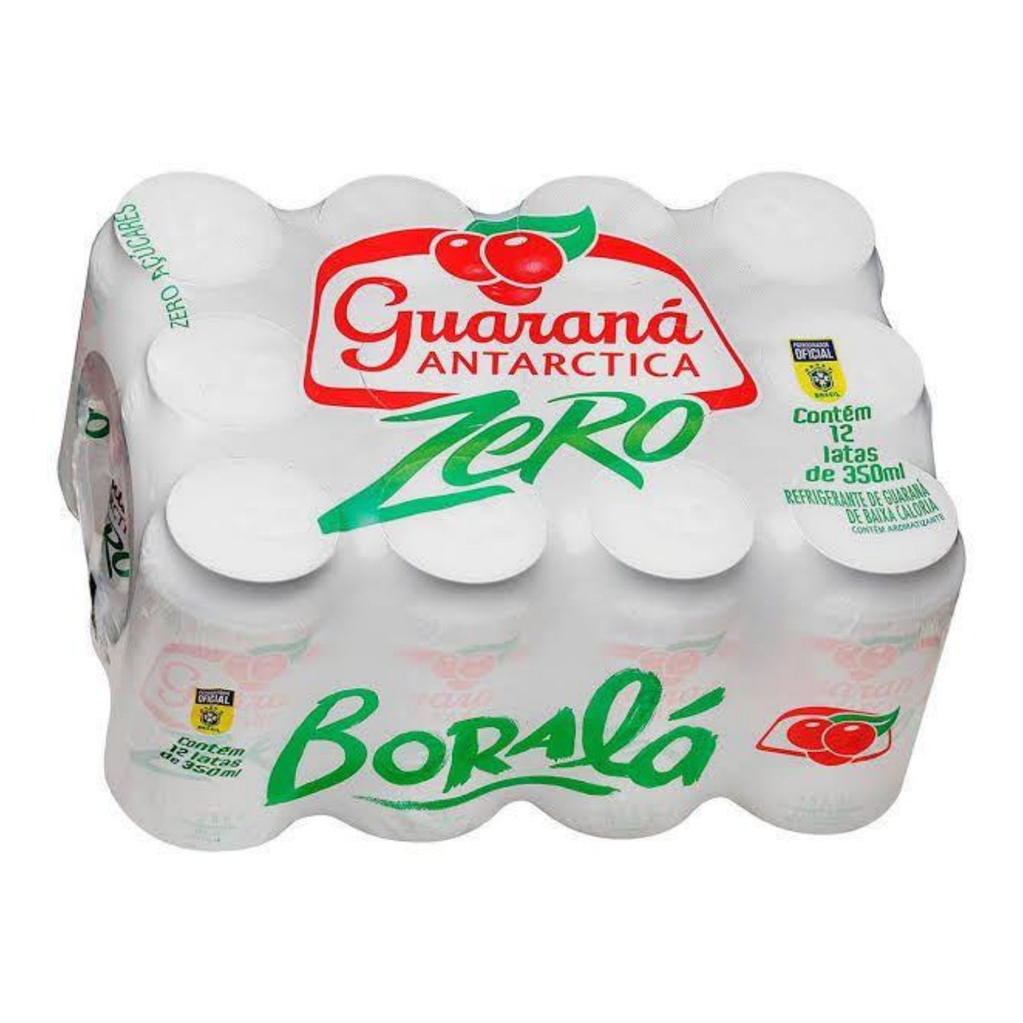 Pack Refrigerante Guaraná Antarctica Zero Lata C/ 12 unidades - 350ML