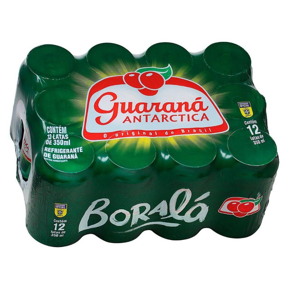 Guaraná Antarctica Soft Drink Pack Can with 12 units - 350ML