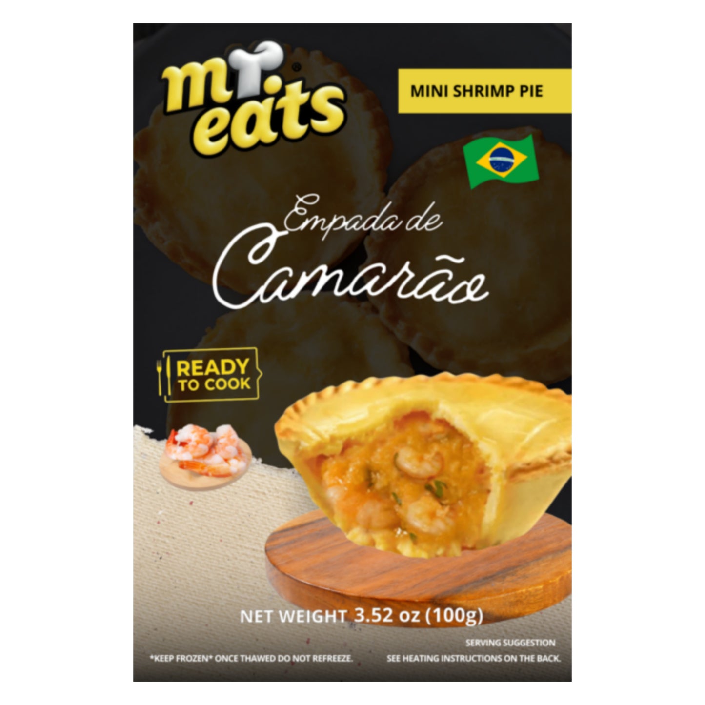 Empada de Camarão 5 Unidades - Mr. Eats 560G