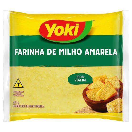 Farinha de Milho Amarela 100% Vegetal - Yoki 500G