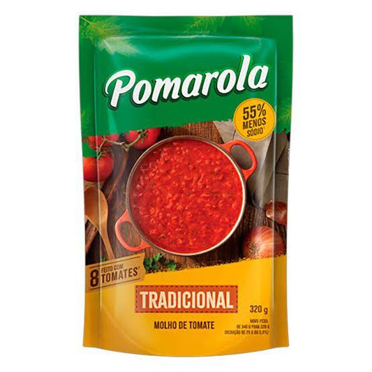 Pomarola Flavored Tomato Sauce with Basil Sachet 300g