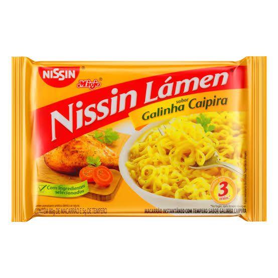 Macarrão Instantâneo Miojo Galinha Caipira - Nissin Lámen 85G