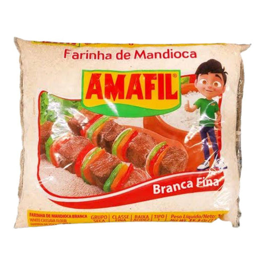 Toasted/Fine White Cassava Flour - Amafil 1KG