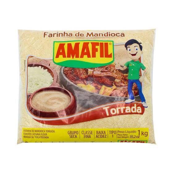 Toasted/Fine White Cassava Flour - Amafil 1KG